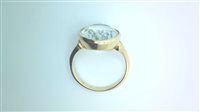 Ringe Sommer Dame Anello Con Pietra in Gelbgold Acquamarina 10004319 B & B - 10004319 B & B